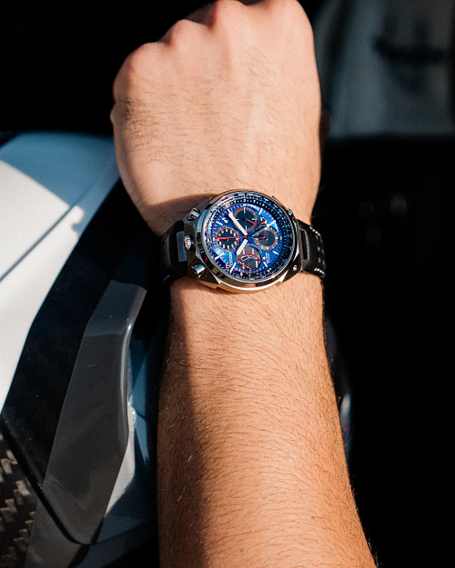 Promaster Tsuno Chrono Racer Blue Dial Leather Strap AV0088 Promaster Tsuno Chrono Racer Blue Dial Leather Strap AV0088